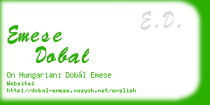 emese dobal business card