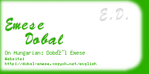 emese dobal business card